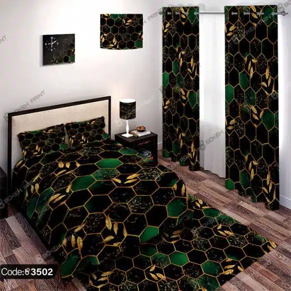 ست اتاق خواب هندسی سه بعدی کد 3502