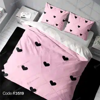 روتختی طرح قلب♥صورتی کد 3519