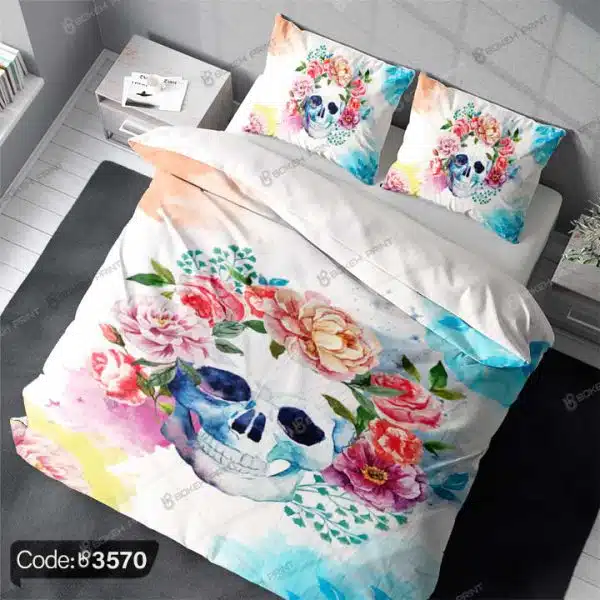 روتختی سه بعدی اسکلت رنگی کد 3577