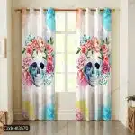 پرده پانچ اسکلت رنگی کد 3577