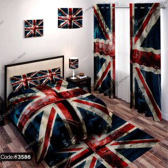 ست اتاق خواب پرچم انگلیس کد 3586