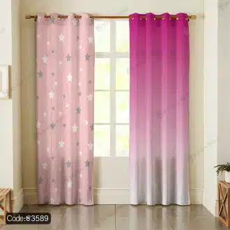 پرده ستاره دورنگ کد 3589