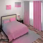 ست اتاق خواب صورتی ساده کد 3598
