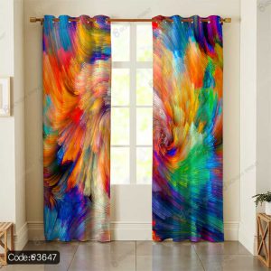 پرده پانچ رنگارنگ فانتزی کد 3647