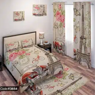 ست اتاق خواب پوستر ایفل کد 3654