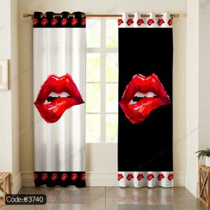 پرده طرح لب کد3740