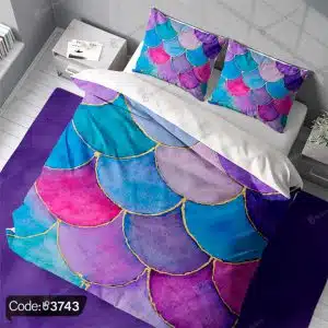 روتختی سه بعدی فانتزی رنگی کد 3743