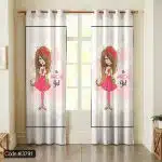 پرده طرح دخترخجالتی کد 3791