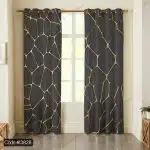 پرده پانچ سه بعدی طلایی کد 3828