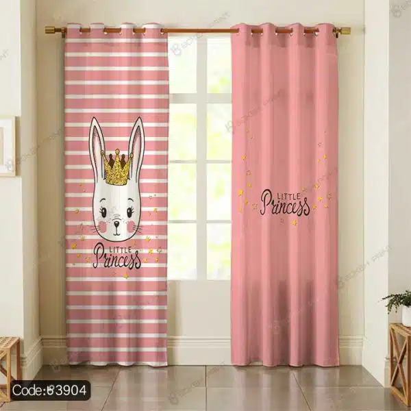 پرده طرح پرنسس خرگوش کد 3904