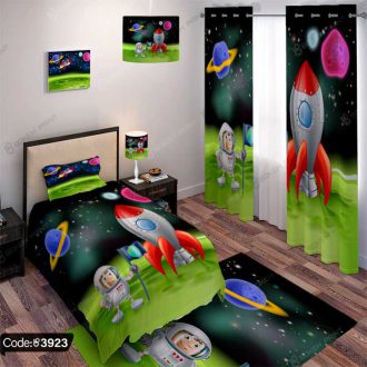 ست اتاق خواب طرح فضانورد کودک کد 3923