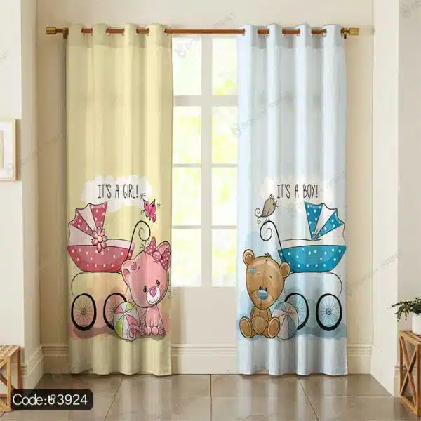 پرده خرس و گربه کد 3924