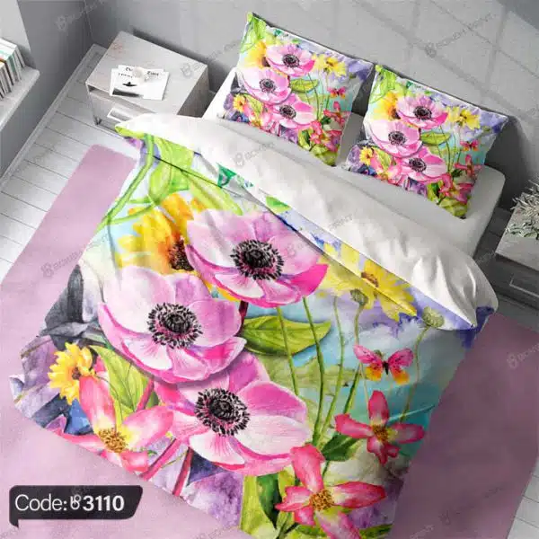 روتختی سه بعدی گل ابرنگی کد 3110