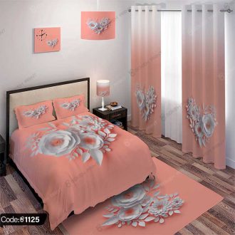 ست اتاق خواب گل سه بعدی کد 1125