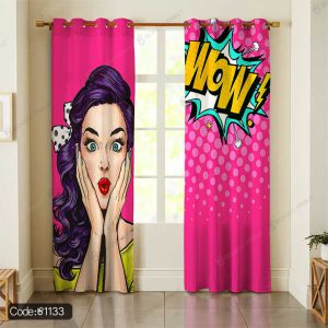 پرده پانچ دخترانه کد 1133