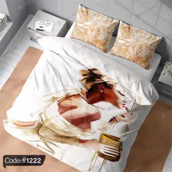 روتختی سه بعدی فشن گل و زن کد 1222