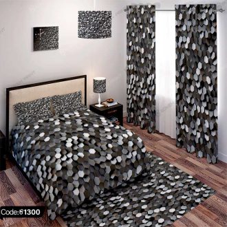 ست اتاق خواب سه بعدی نقره ای کد 1300