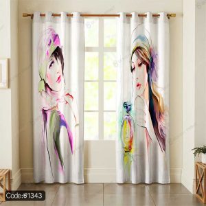 پرده پانچ ابرنگی زن کد 1343