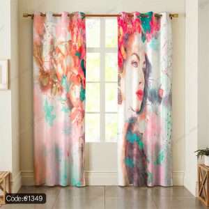 پرده پانچ ابرنگی زن کد 1349