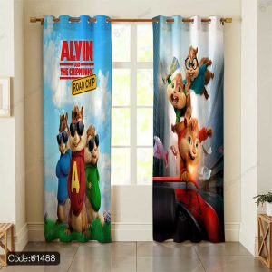 پرده چاپی آلوین سنجاب کد 1488