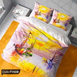 روتختی سه بعدی آبرنگی قایق کد 1508