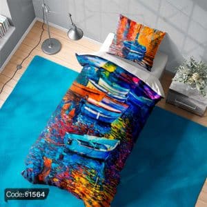 روتختی سه بعدی ابرنگی قایق کد 1564