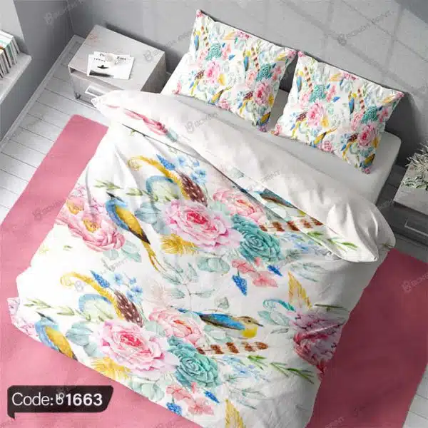 روتختی سه بعدی نقاشی گل و پرنده کد 1663 روتختی سه بعدی نقاشی گل و پرنده کد 1663