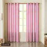 پرده پانچ ساده صورتی کد 1701