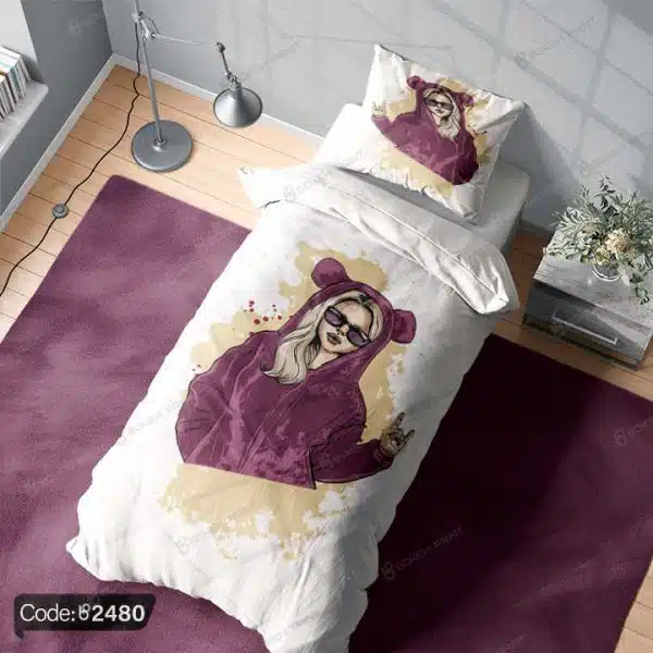 روتختی سه بعدی نقاشی دخترانه کد 2480