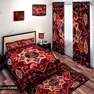 ست اتاق خواب طرح فرش سنتی کد 2500