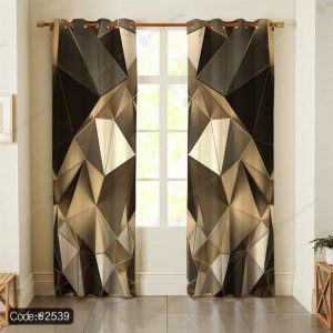 پرده چاپی هندسی سه بعدی کد 2539