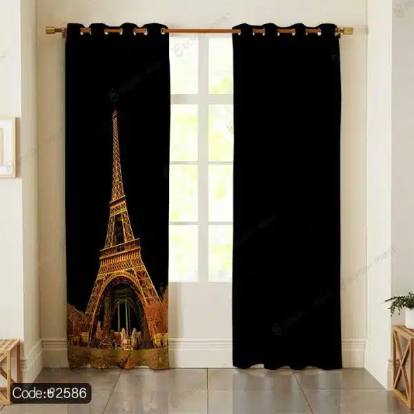 پرده پانچ برج ایفل کد 2586