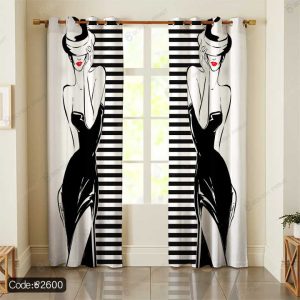 پرده پانچ نقاشی زن کد 2600