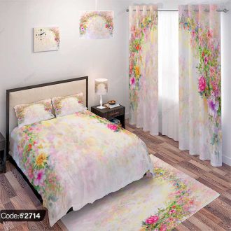 ست اتاق خواب گل شکوفه کد 2714
