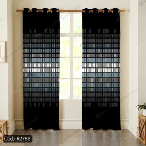 پرده پانچ شطرنجی سه بعدی کد 2786