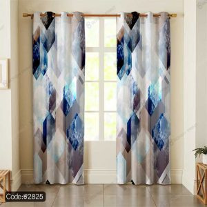 پرده چاپی هندسی سه بعدی کد 2835