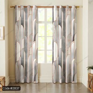 پرده چاپی هندسی سه بعدی کد 2837