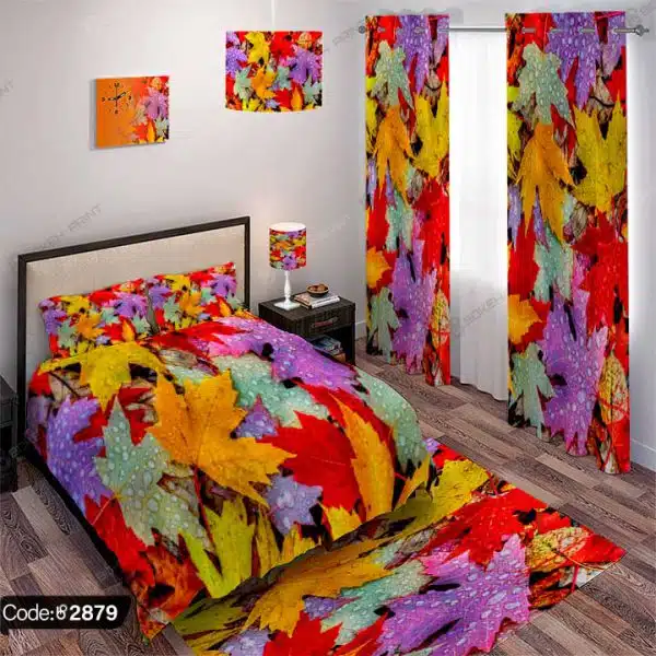 ست اتاق خواب برگ پاییزی کد 2879