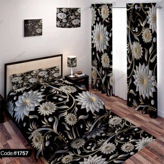 ست اتاق خواب گل سه بعدی کد 1757
