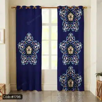 پرده چاپی اسلیمی کد 1796