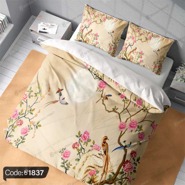 ست اتاق خواب پرنده و گل کد 1837