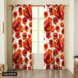 پرده چاپی نقاشی گل کد 1842