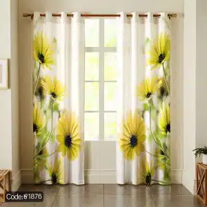 پرده چاپی گل کد 1876