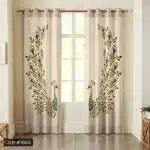 پرده پانچ سنتی طاووس کد 1883