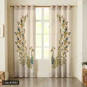 پرده پانچ سنتی طاووس کد 1883