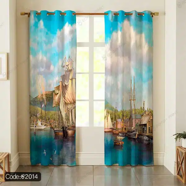 پرده پانچ منظره اسکله کد 2014