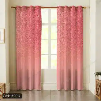 پرده پانچ پتینه صورتی کد 2017