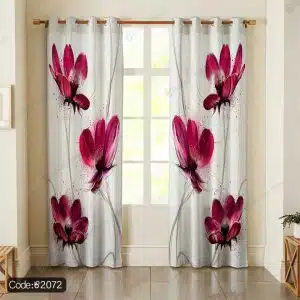 پرده پانچ ابرنگی گل کد 2072