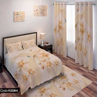ست اتاق خواب پروانه و گل سه بعدی کد 2084
