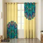 پرده چاپی پر طاووس کد 2124